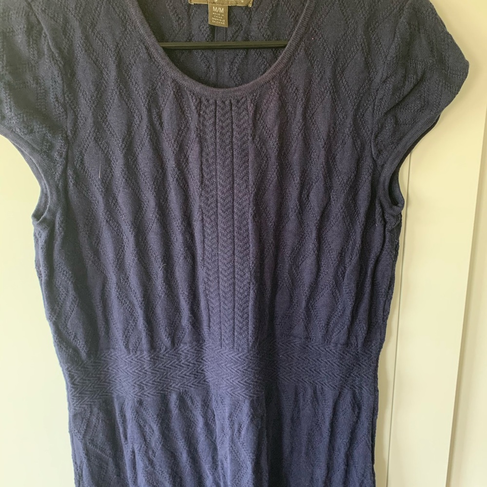 Tommy Bahama navy knit dress - Picture 3 of 4